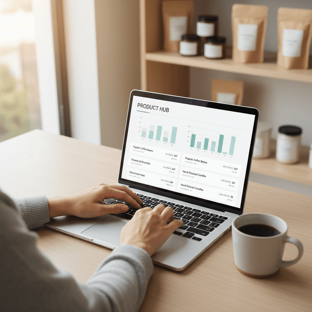 Business owner reviewing calls handled by AI receptionist