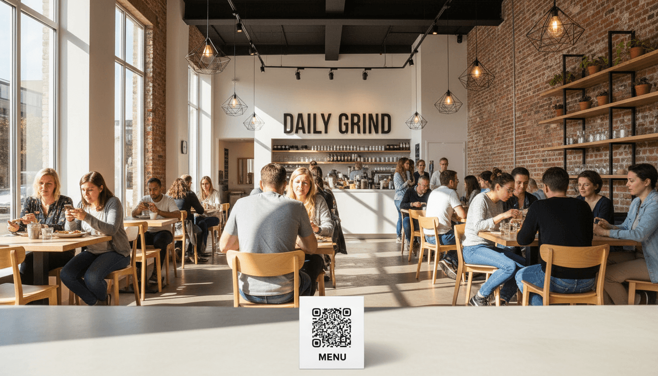 Modern website displayed on a desktop monitor in a professional office setting